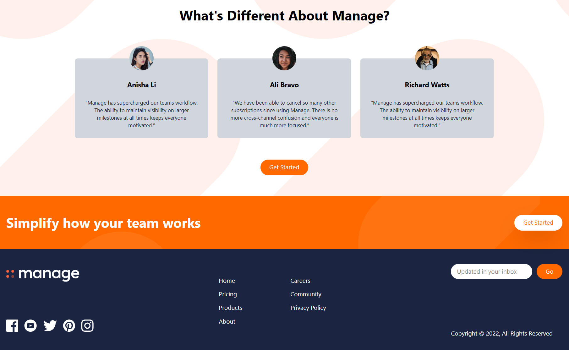 Tailwind Landing Page screenshot 3